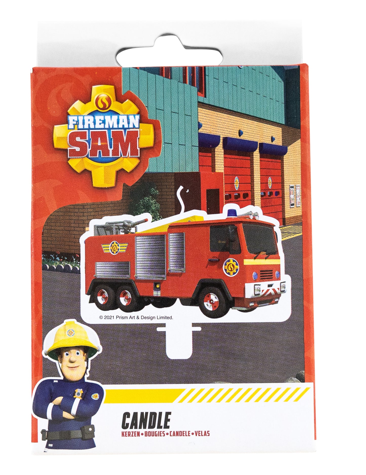 Sam Truck рожден ден свещ пожарникарят 9 x 5 cm