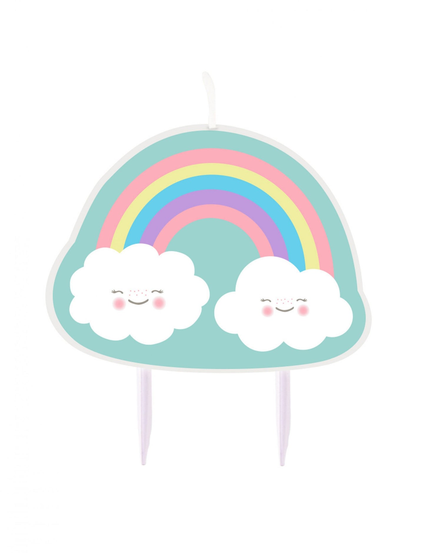 Свещ за рожден ден Rainbow Cloud