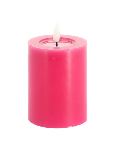 Bougie LED pour décoration rose