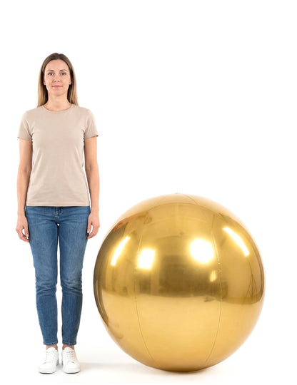 Златна надуваема огледална топка 90 cm 