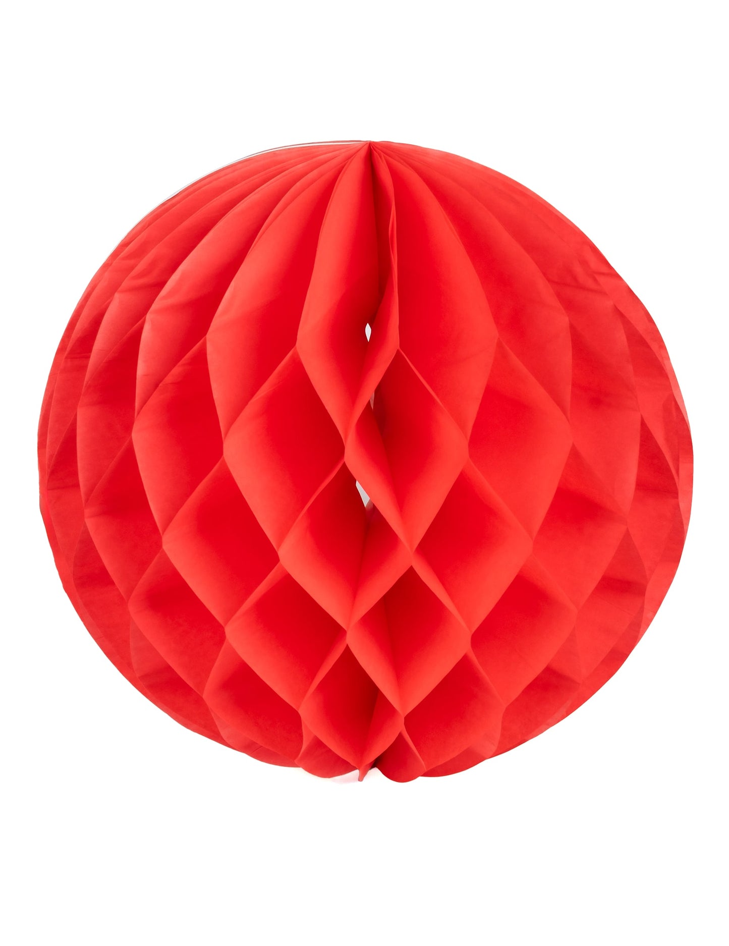 Boule papier alvéolé rouge