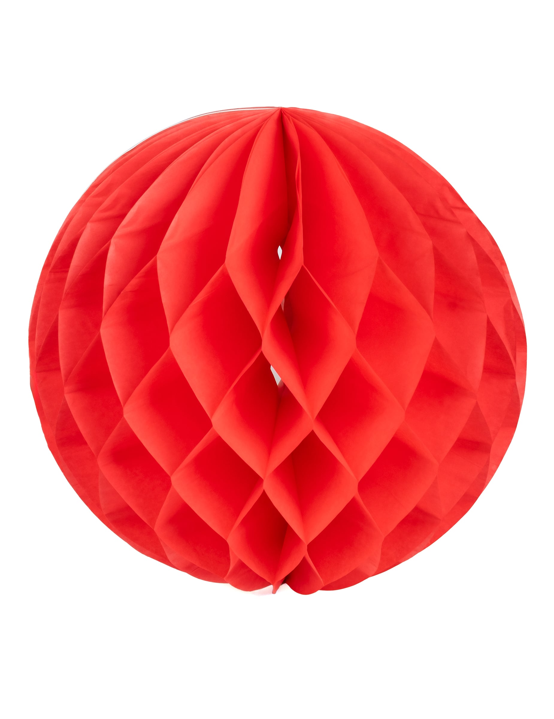 Boule papier alvéolé rouge