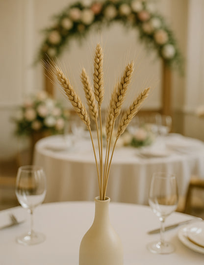 Букет от естествени пшенични уши 60 cm