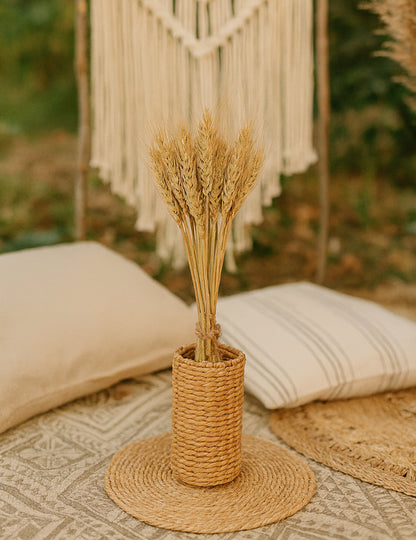 Букет от естествени пшенични уши 60 cm