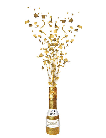 Gold Confetti Cannon Bottle 16 cm