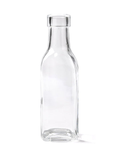 Квадратна стъклена бутилка 15 см