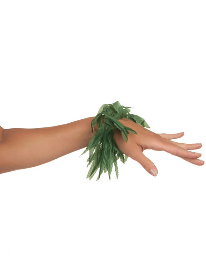 Bracelet poignet ou cheville feuilles tropicales