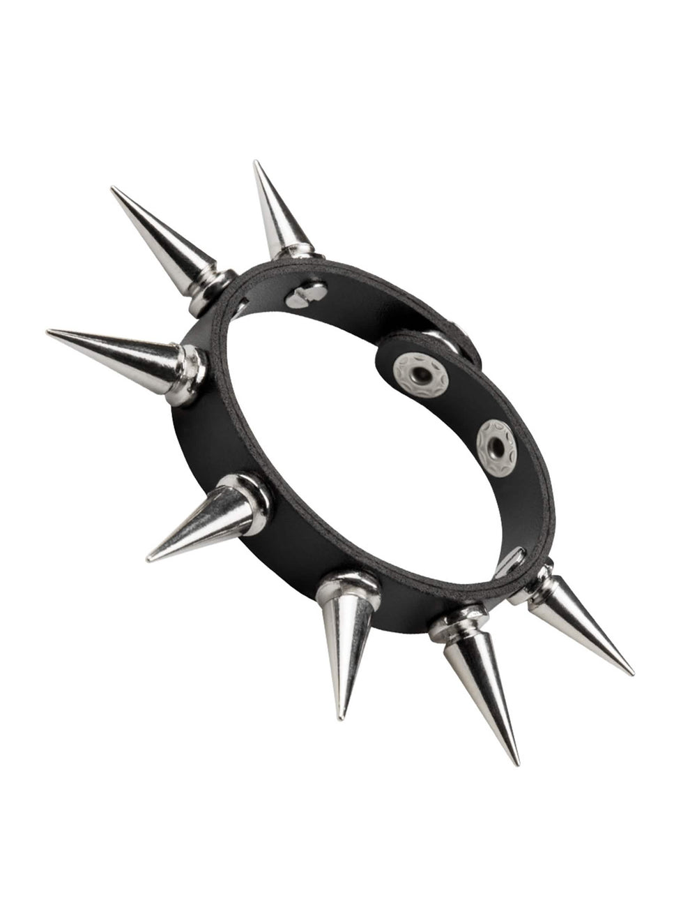Vue de profil du bracelet punk pour adulte