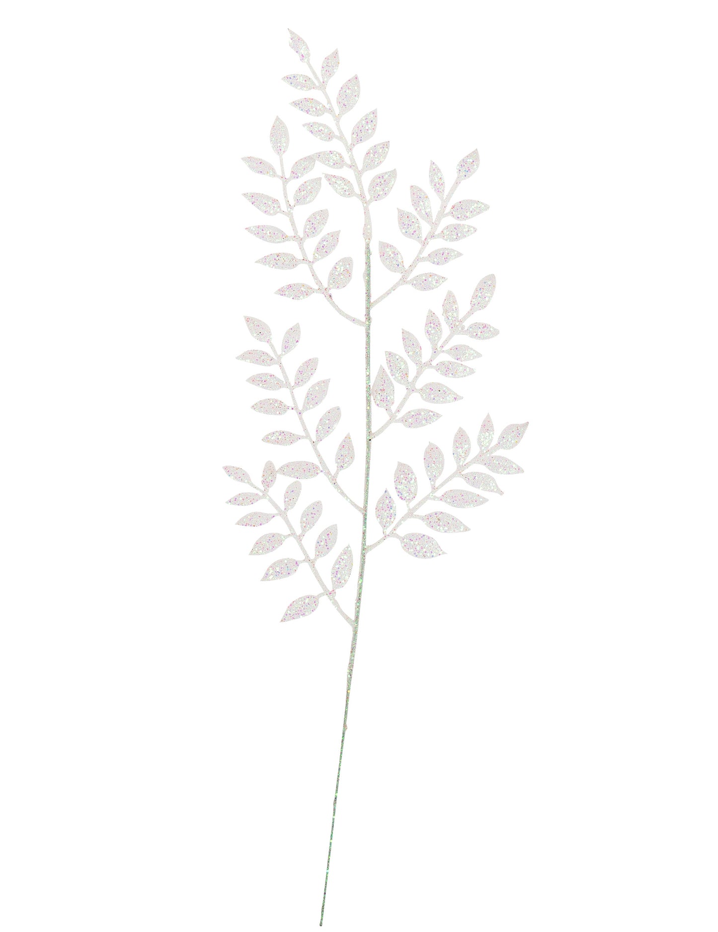 Клонка с бели брокатени листа 45 cm 