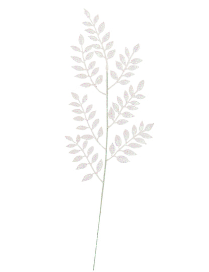 Клонка с бели брокатени листа 45 cm 