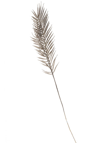 Клонка от папрат с златни брокатени пайети 1 м 