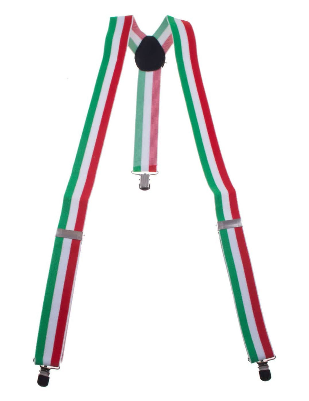 Bretelles Italie pour adulte vert blanc rouge