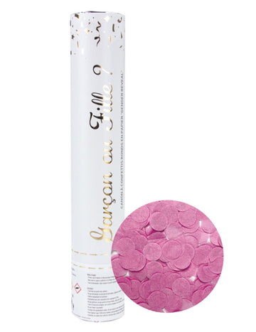 Розово оръдие за разкриване на пола с конфети 28 cm