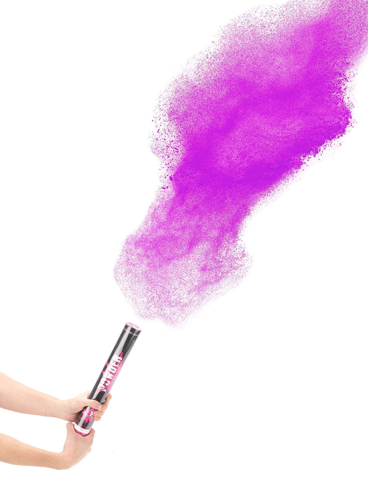 Canon à poudre pour fête rose