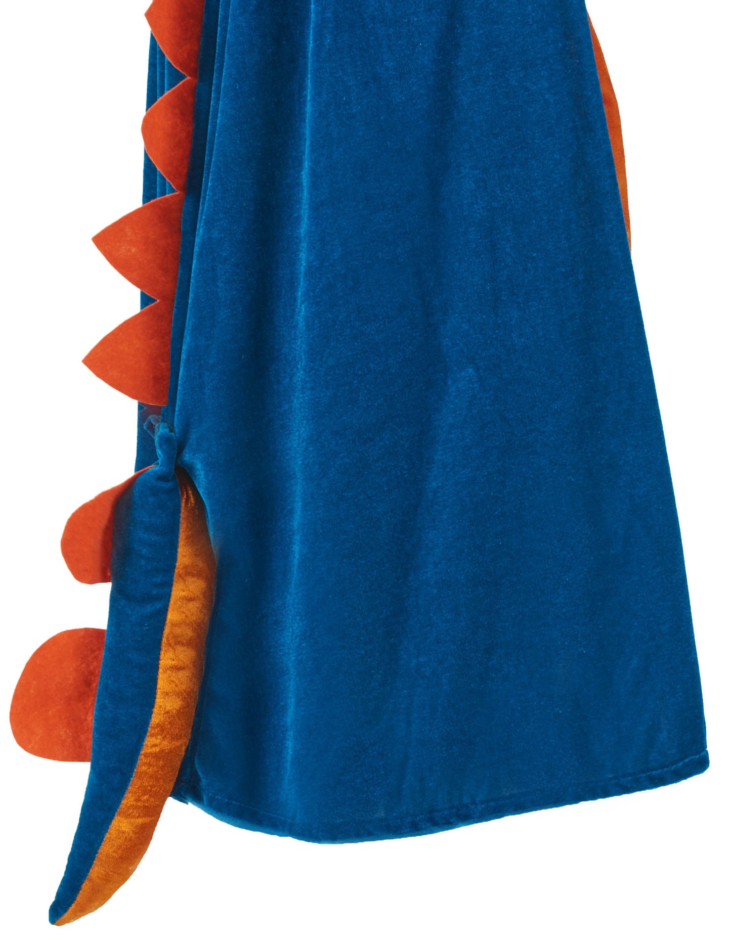 Cape dinosaure pour enfant bleu et orange