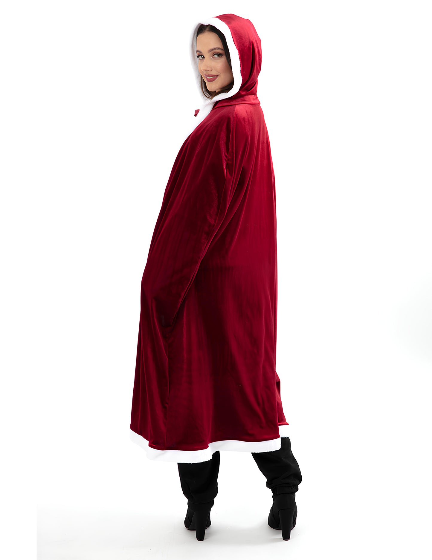 Луксозна дълга коледна пелерина за възрастни
