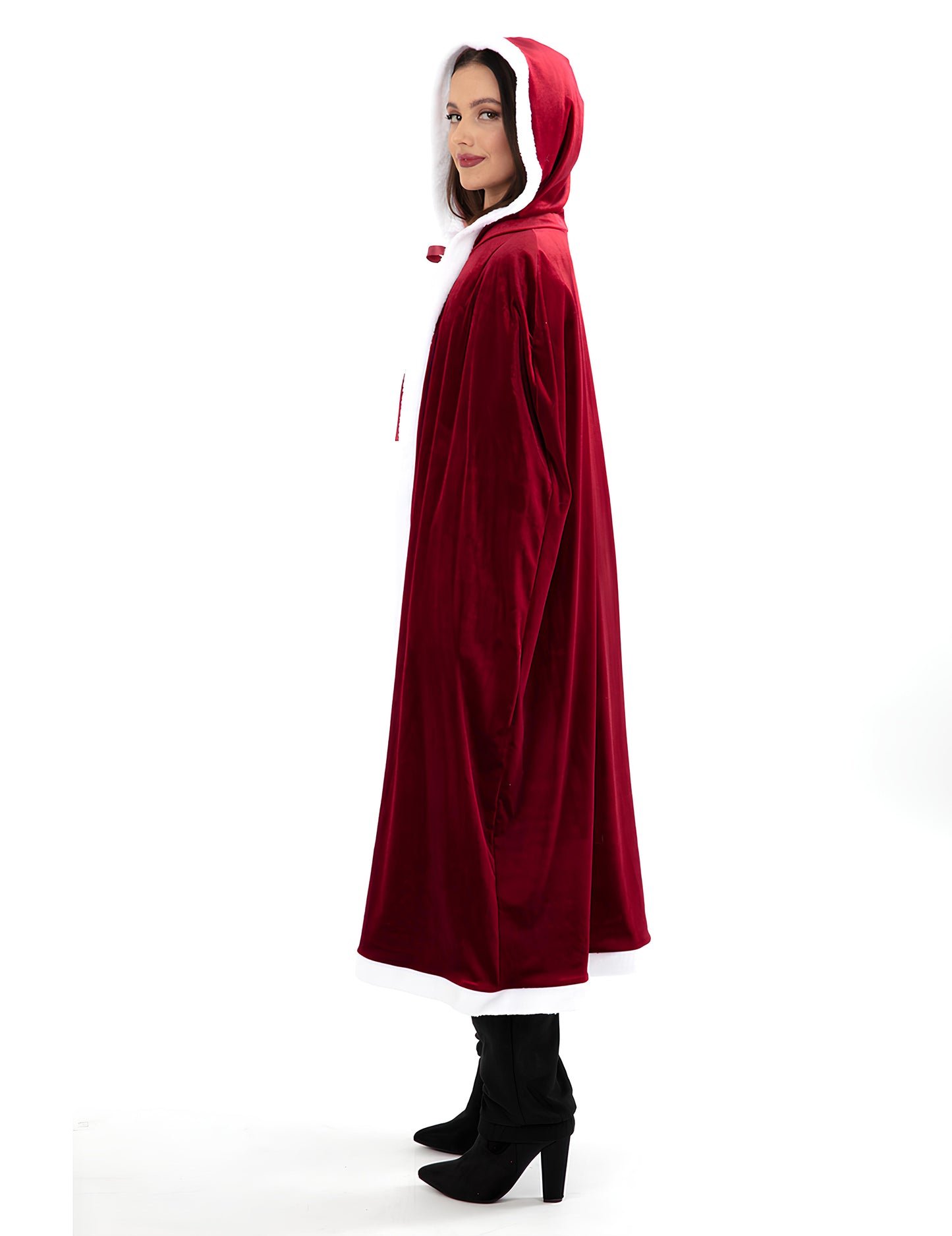 Луксозна дълга коледна пелерина за възрастни