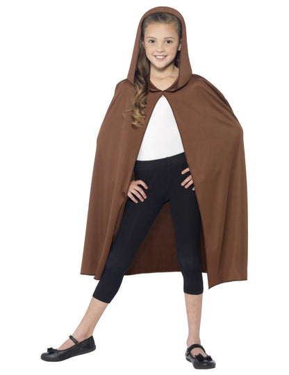 Детски кафяв нос с качулка