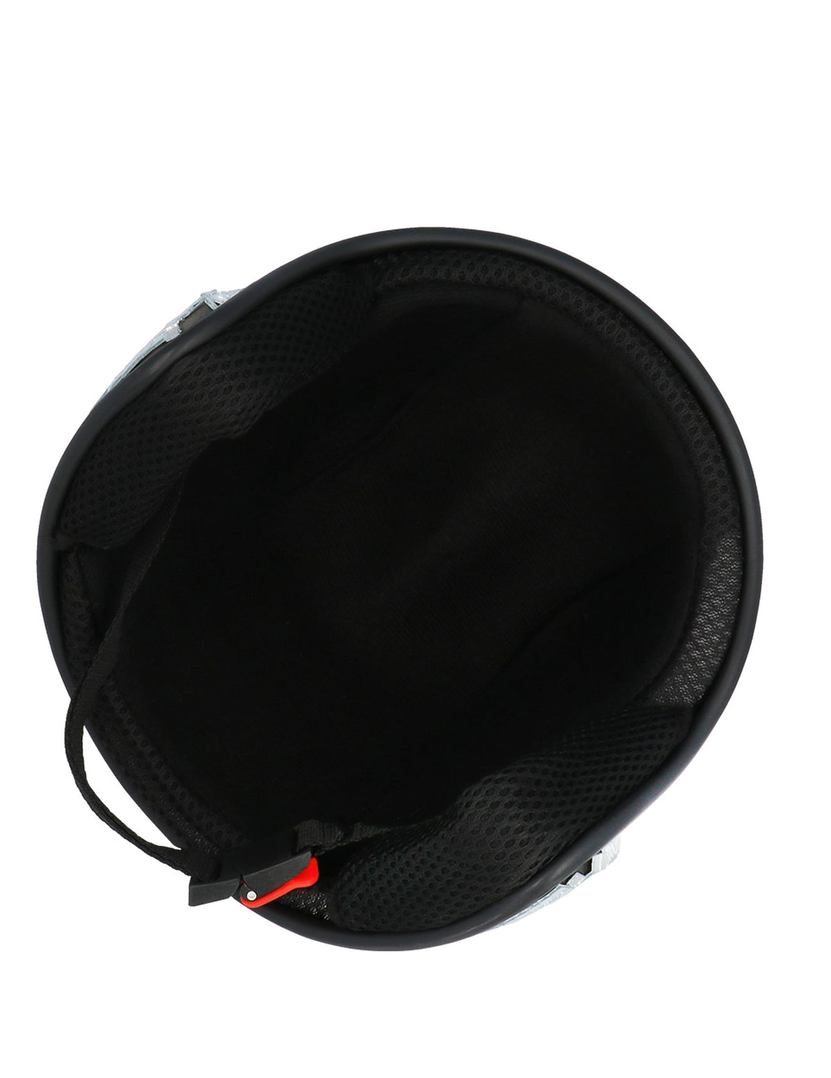 Vue de l'intérieur du casque boule à facettes disco