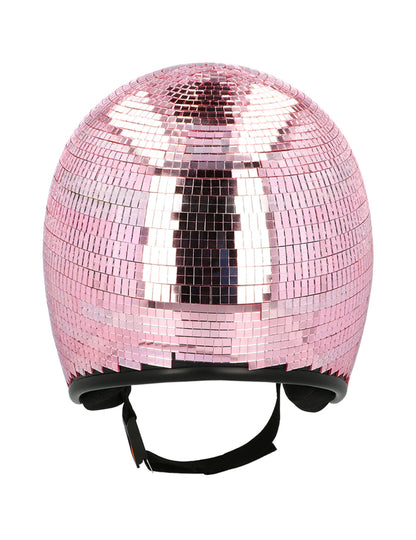 Розова каска за диско топка за възрастни