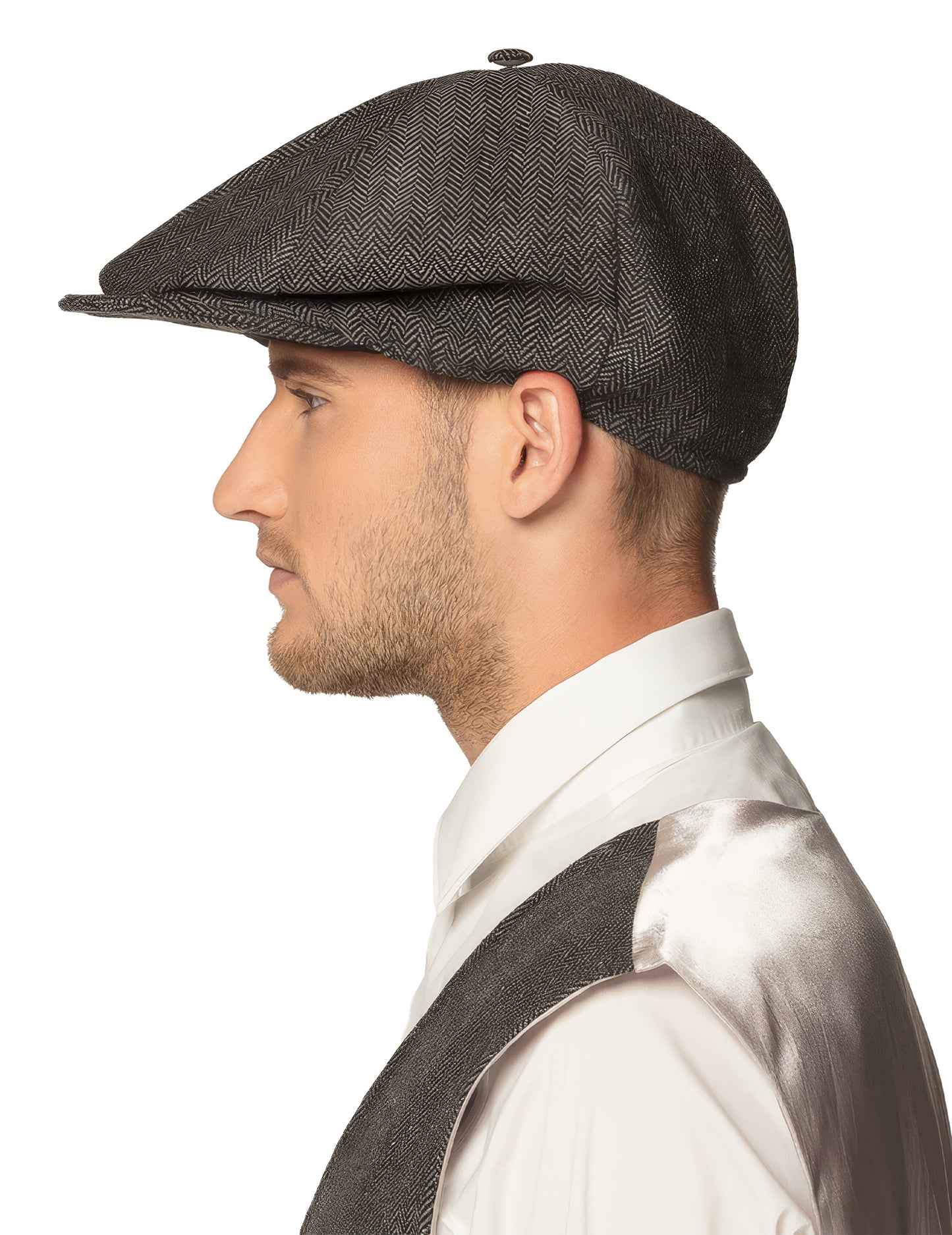 Възрастен сив детективски капачка