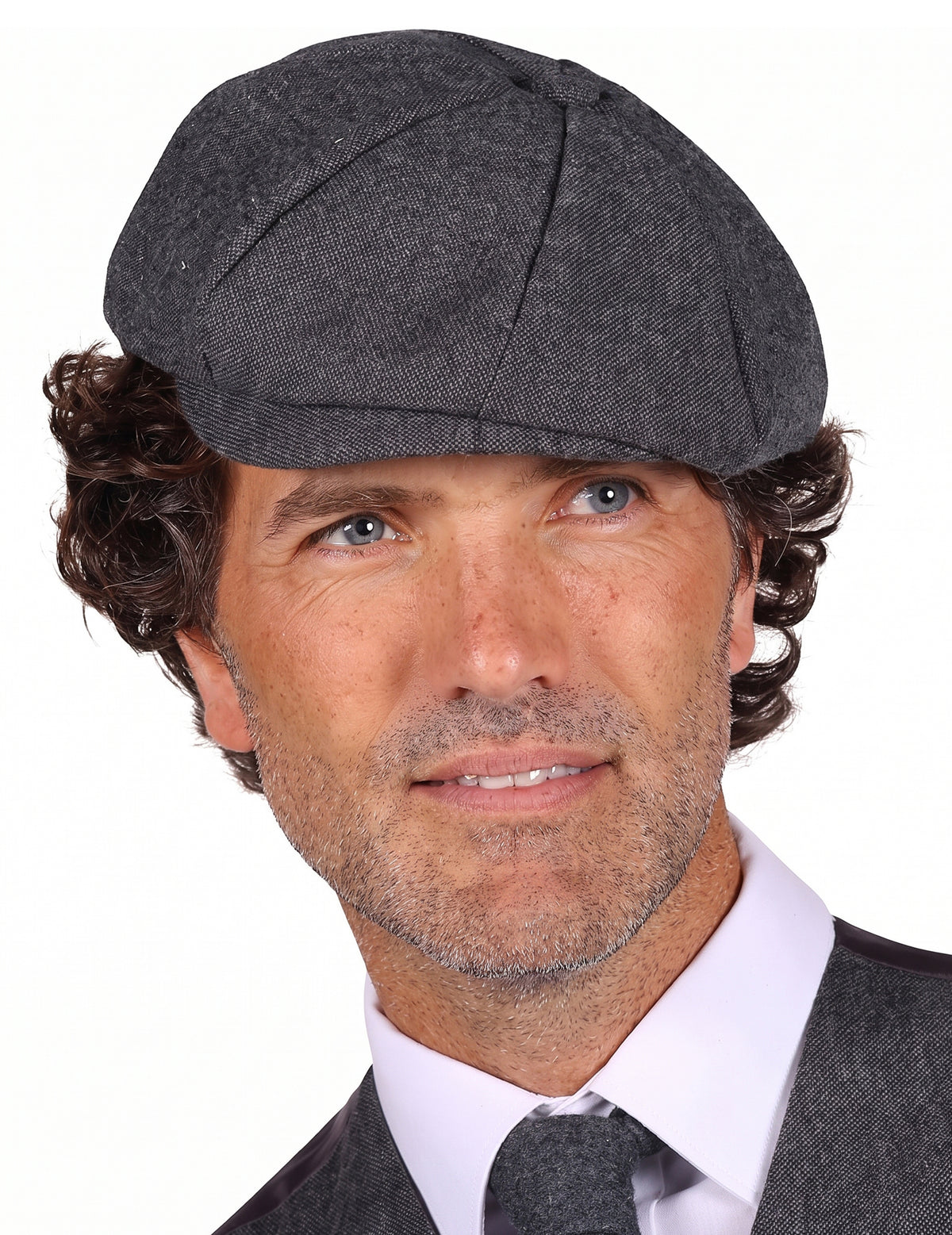 Casquette gavroche grise années 20 homme