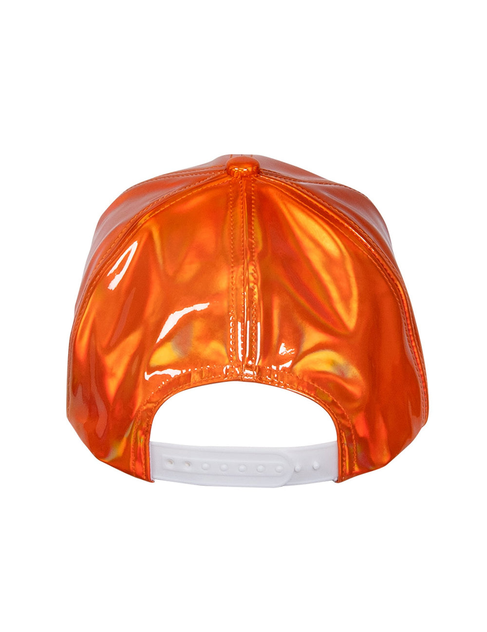 Vue de dos de la casquette holographique pour adulte