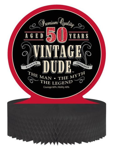 Център за пчелна хартия Винтидж рожден ден 50 години 30 x 30 cm