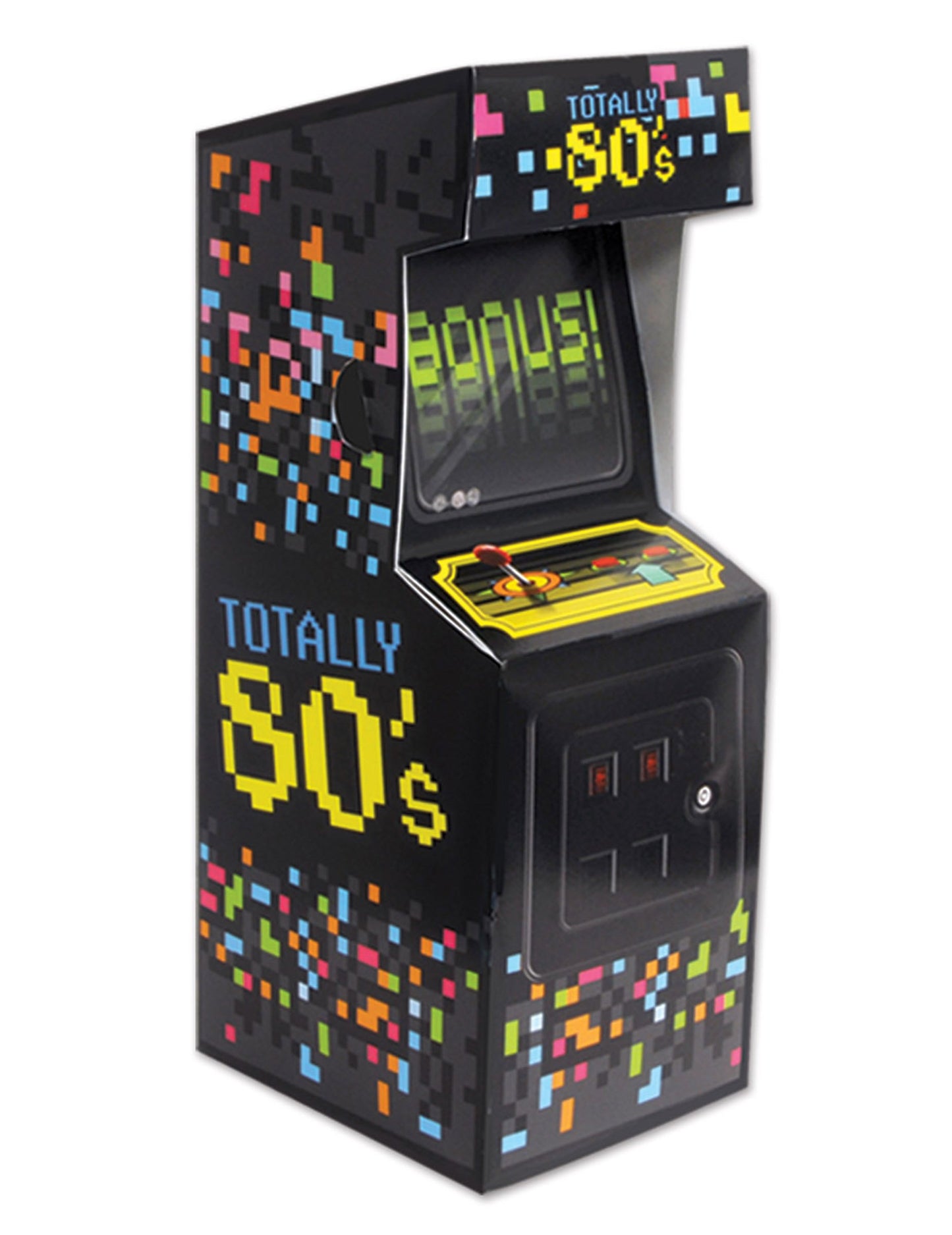 Картонена мини аркадна видео игра от 80-те години за украса на маса 