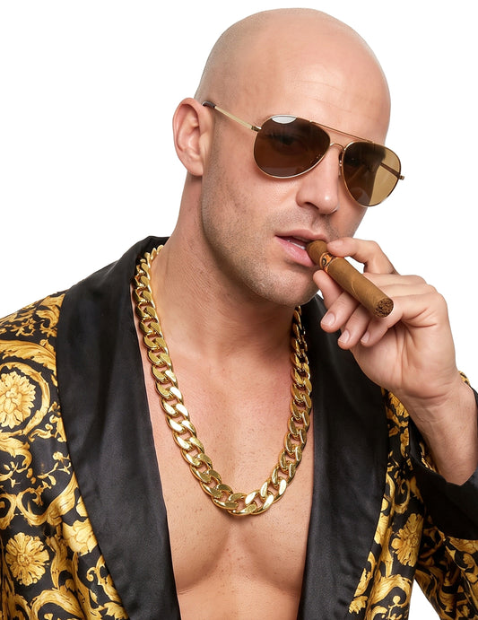 Възрастен bling bling златен канал