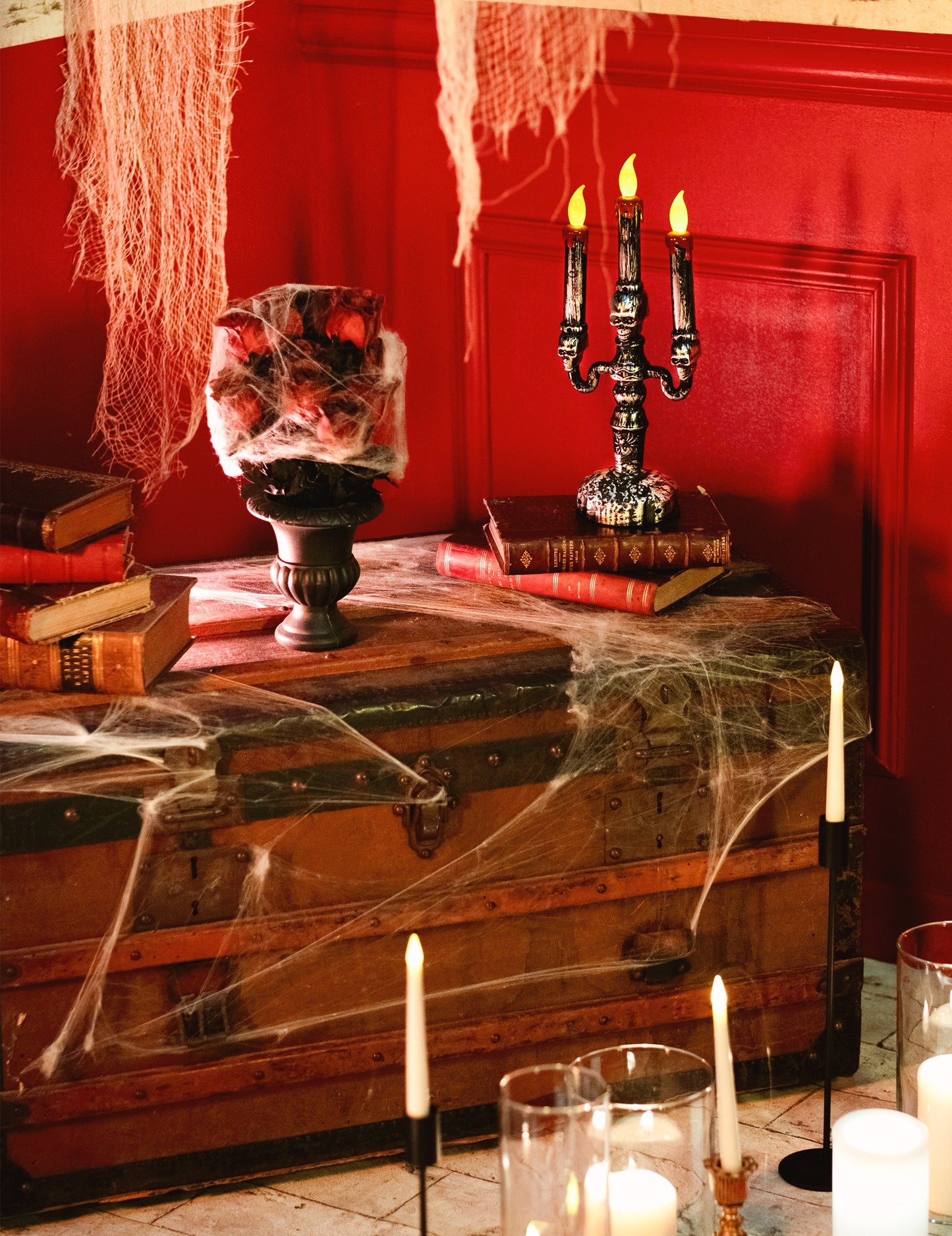 32 cm 32 cm LED свещник