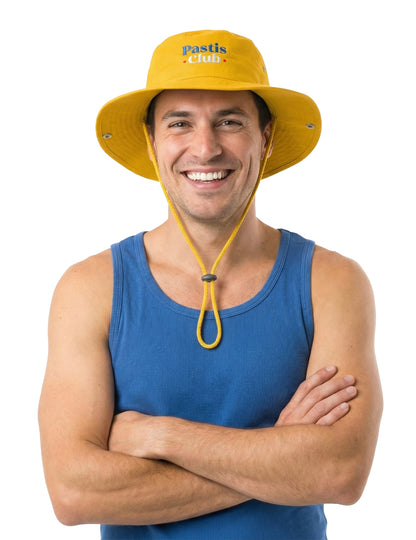 Шапка с жълта връзка Pastis Club за възрастни 