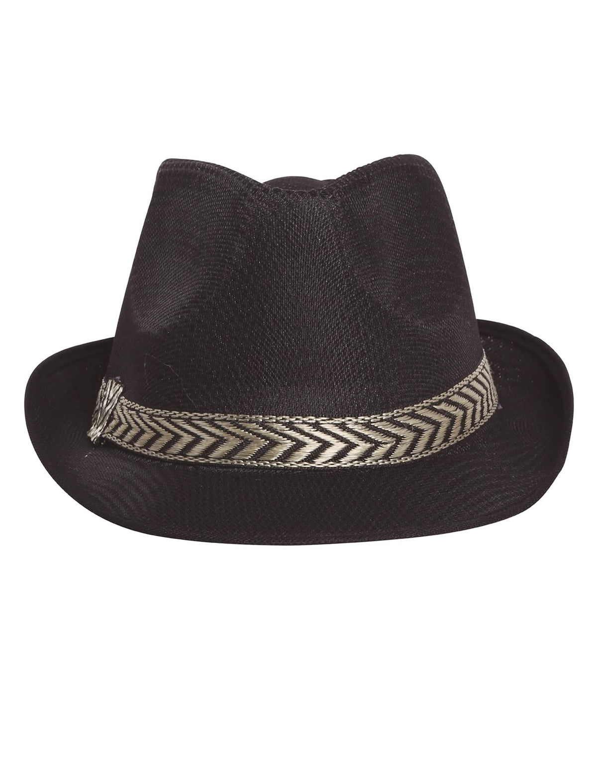 Vue de face du chapeau borsalino trilby pour adulte