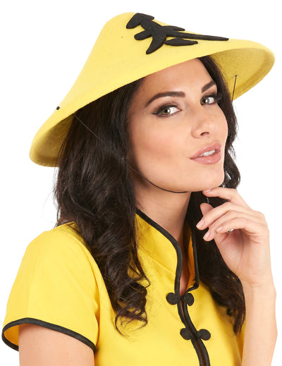 Възрастен -Yeellow Chinese Hat