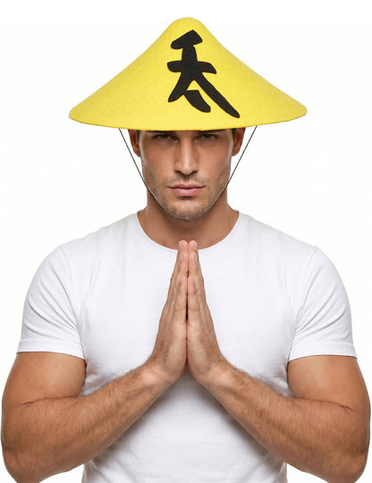 Възрастен -Yeellow Chinese Hat
