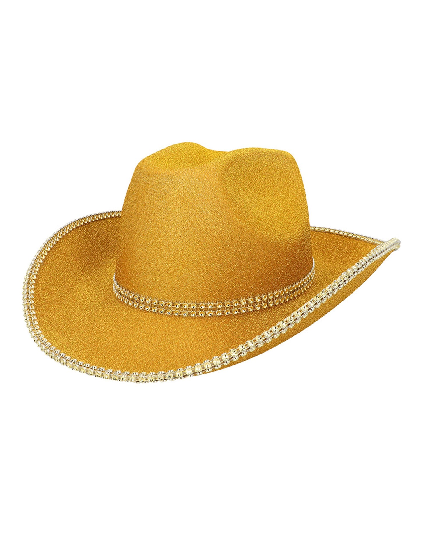 каубойска шапка с пайети за възрастни в златисто