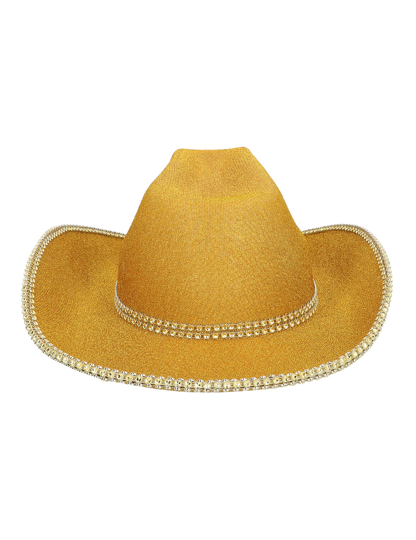 каубойска шапка с пайети за възрастни в златисто
