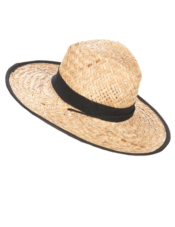 Каубойска шапка с възрастна черна група и ръб