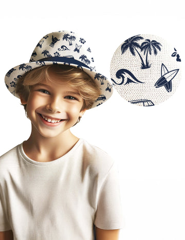 Детска лятна шапка с модел на сърф