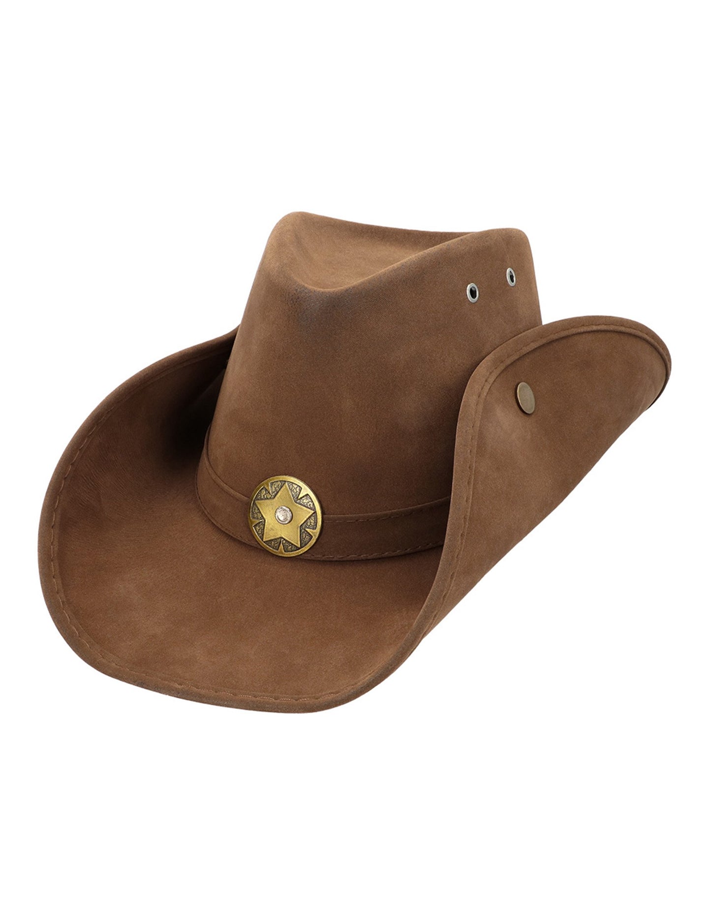 Кафява шерифска шапка за възрастни