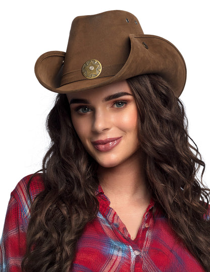 Кафява шерифска шапка за възрастни