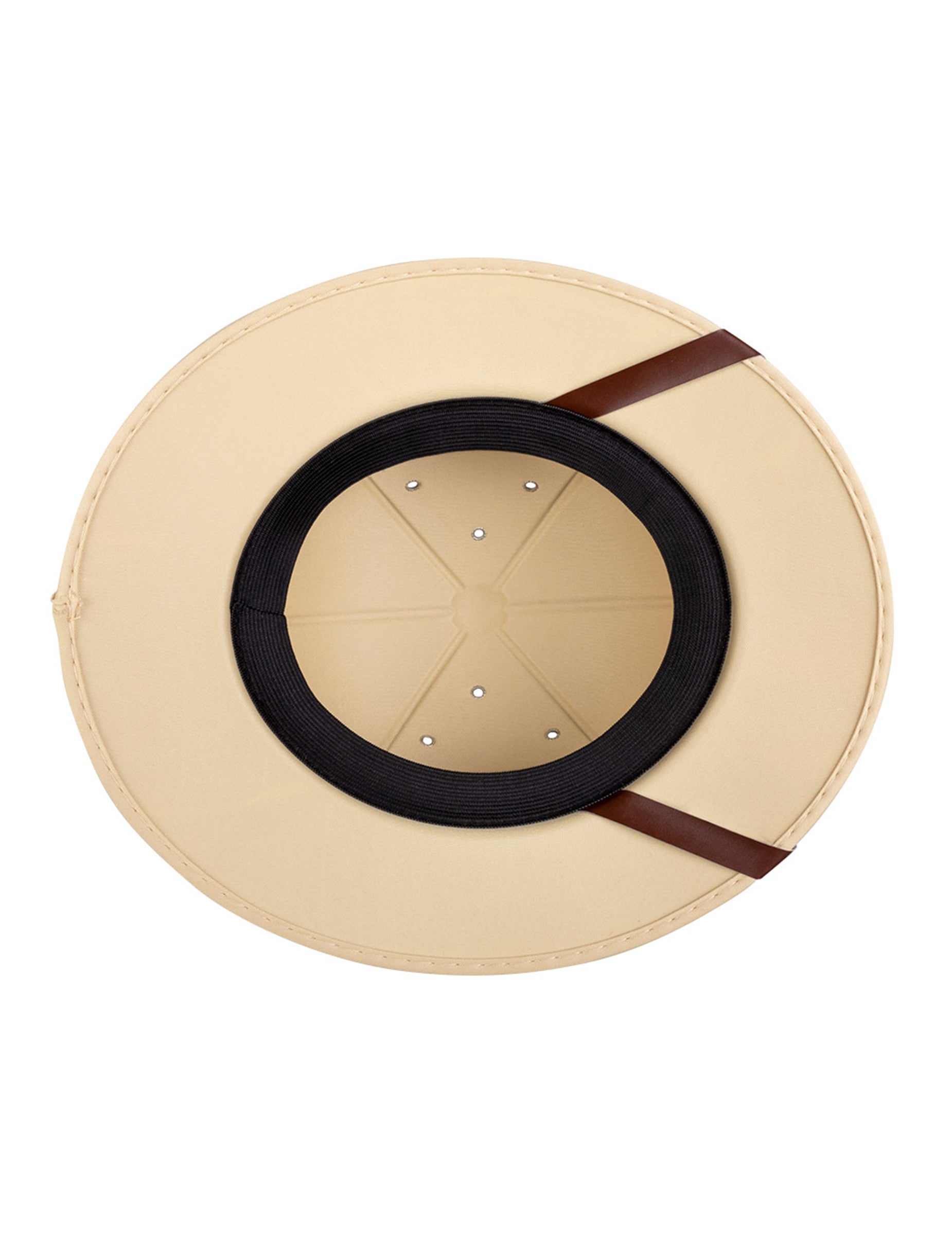 Vue de dessous du chapeau explorateur de la jungle adulte