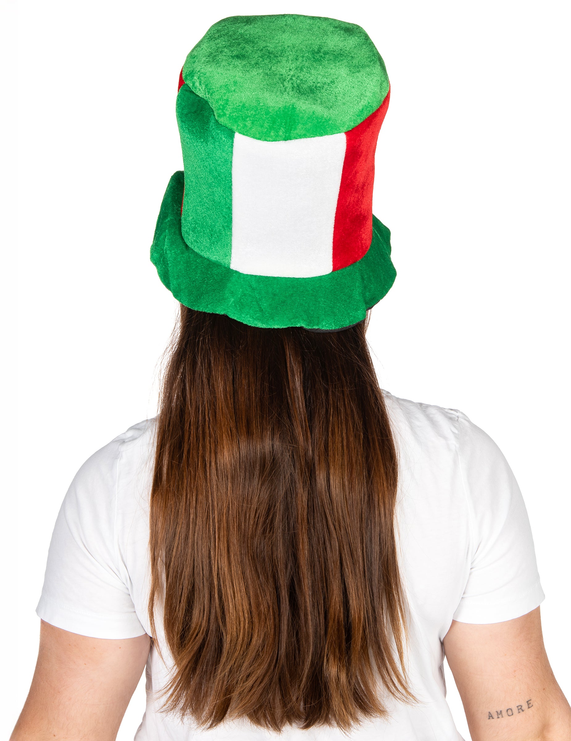 Заден изглед на италианската цилиндрична шапка