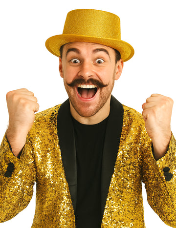 Пластмасова шапка за възрастни злато