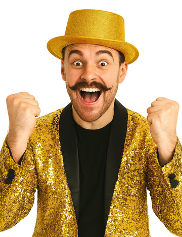 Пластмасова шапка за възрастни злато