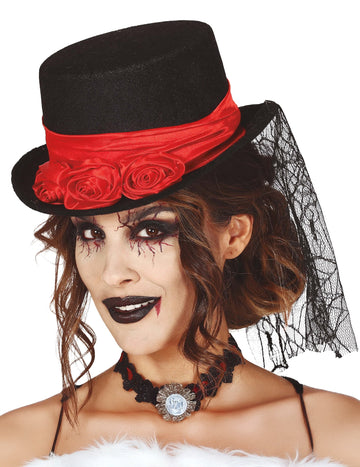Chapeau Haut de forme vampire femme
