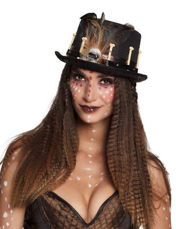 Възрастни черни шапки от вуду