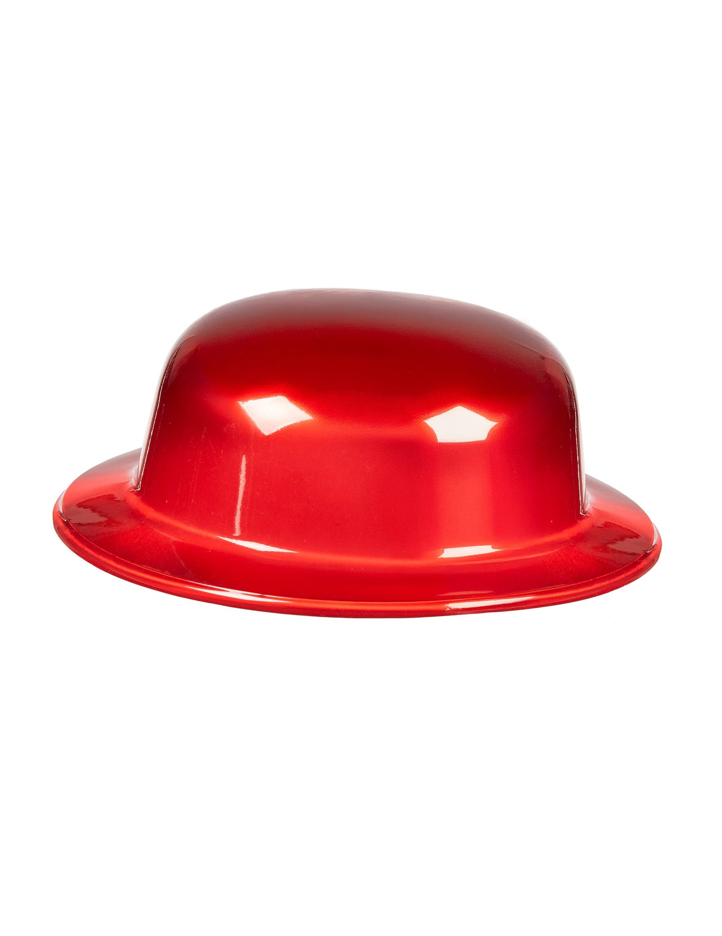 Яркочервена шапка-боулер