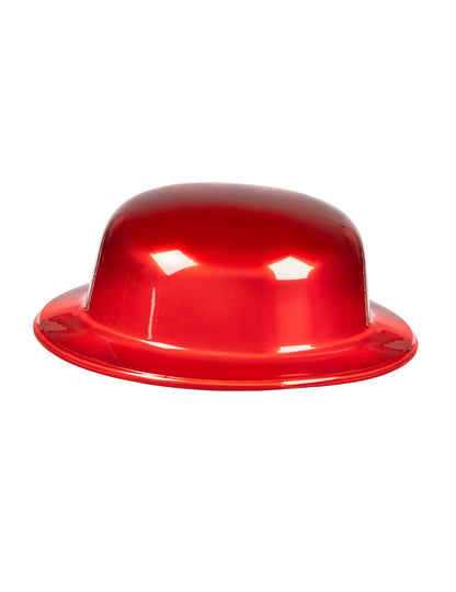 Яркочервена шапка-боулер