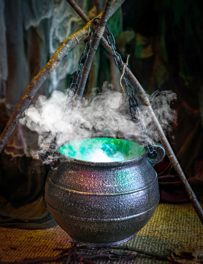 Котел на вещицата с мъгла 45см